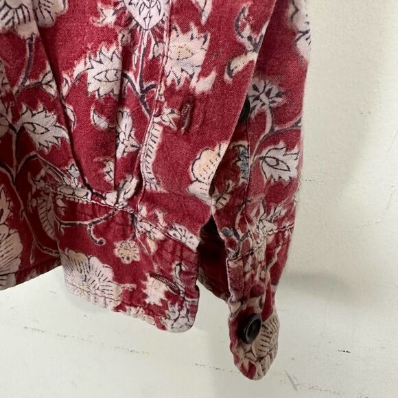 Polo Jean Company VTG Red Paisley Button Up Shirt L - Picture 8 of 9